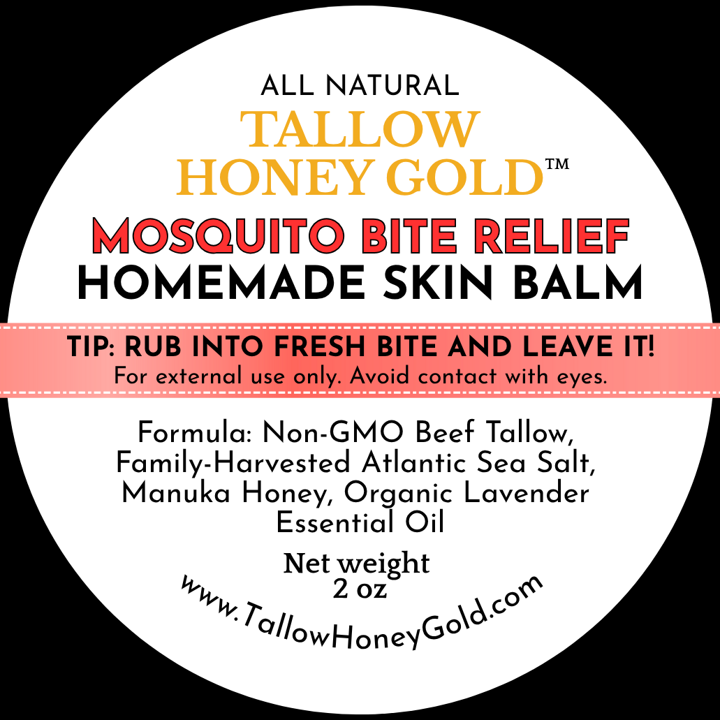 Tallow Honey Gold: Mosquito Bite Relief - Skin Balm (2 oz.)